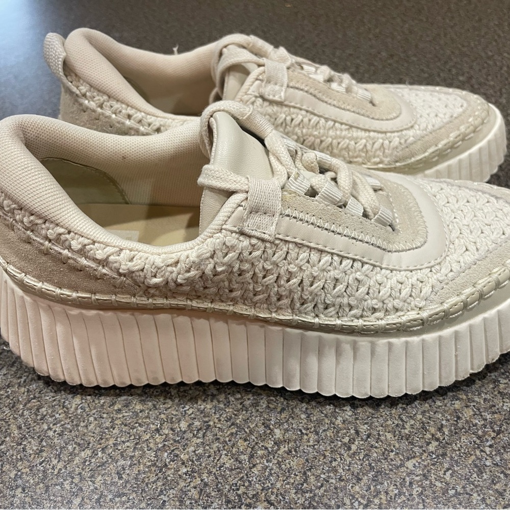 Women's Cream Platform Sneakers by Dolce Vita